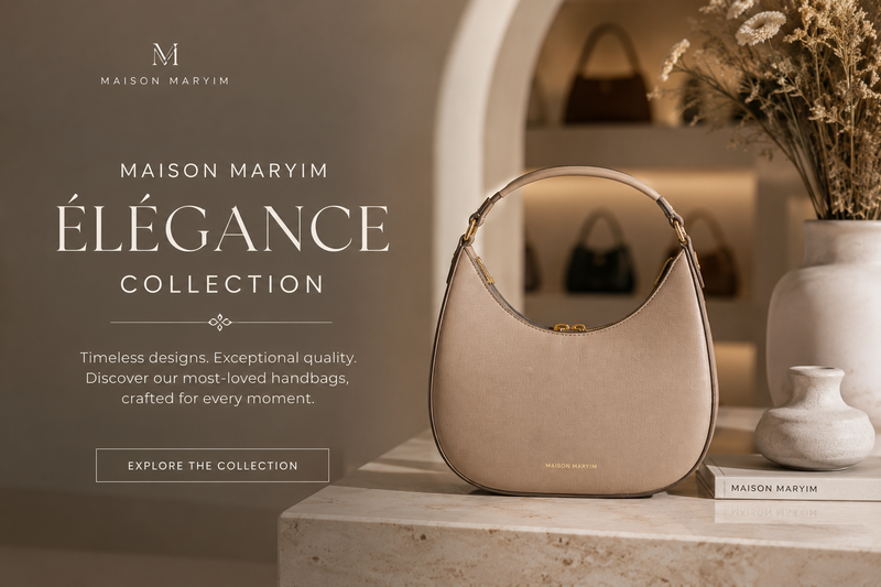 Maison Maryim Signature Brown Leather Shoulder Bag
