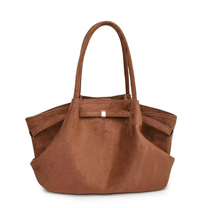 Maison Maryim Women's Suede Tote Bag — texture close-up — handbag