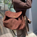 Maison Maryim Suede-Effect Kelly Tote
