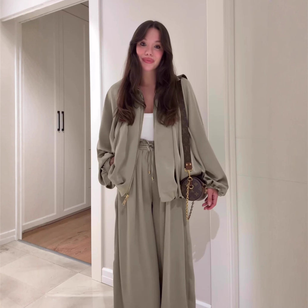 Maison Maryim Flip Collar Two-Piece Set — styled view — two-piece set