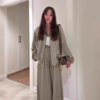 Maison Maryim Flip Collar Two-Piece Set — styled view — two-piece set