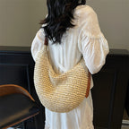 Maison Maryim Handwoven Straw Shoulder Bag