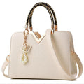 Maison Maryim Embroidered Top-Handle Tote — back view — tote