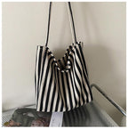 Maison Maryim Striped Canvas Tote