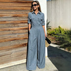 Maison Maryim Collared Utility Jumpsuit — styled view — jumpsuit