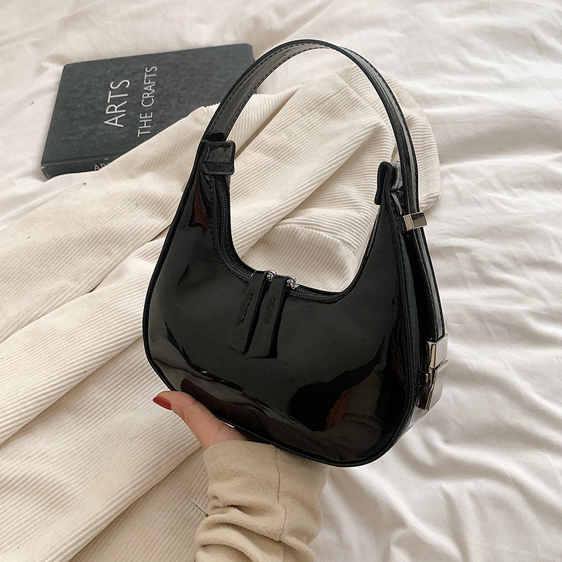 Maison Maryim Patent Leather Underarm Bag