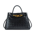 Maison Maryim Woven Knot-Buckle Shoulder Bag
