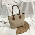 Maison Maryim Woven Straw Basket Bag