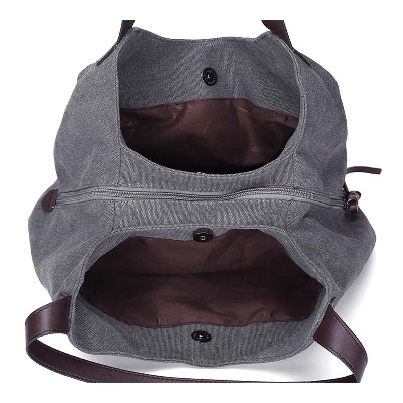 Maison Maryim Canvas Utility Tote — close-up detail — tote