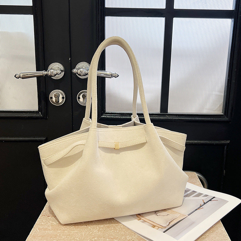 Maison Maryim Women's Suede Tote Bag — detail view — handbag