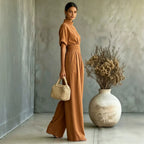 Maison Maryim Wide-Leg Jumpsuit — detail view — jumpsuit