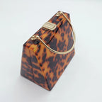 Maison Maryim Leopard Acrylic Evening Clutch