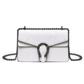 Maison Maryim Croc-Embossed Evening Bag — back view — evening bag