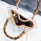 Maison Maryim Transparent Beach Tote — detail view — tote