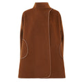 Maison Maryim Cape-Sleeve Wool Poncho Coat