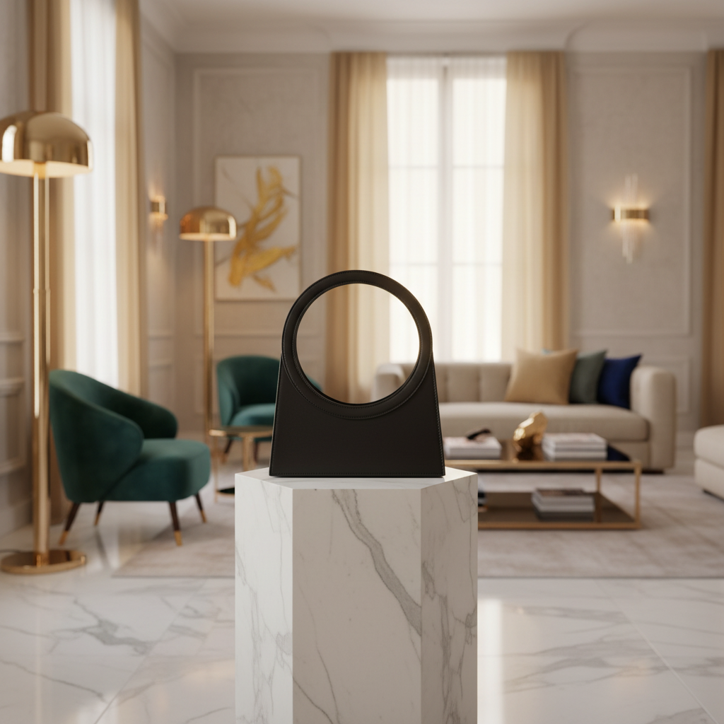 Maison Maryim Cutout Personality Ring Tote & Briefcase — lifestyle view — handbag