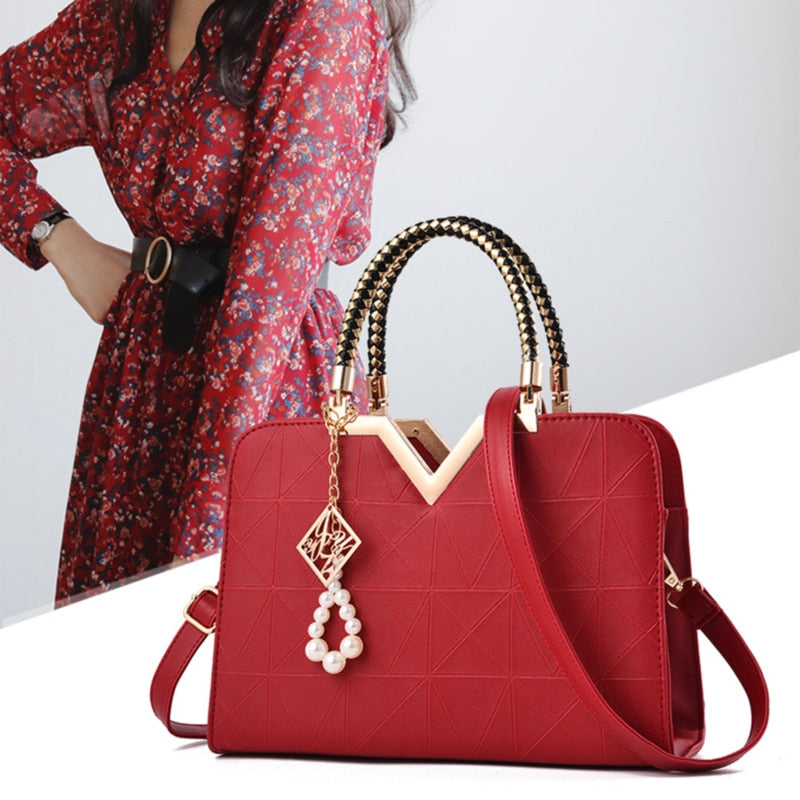 Maison Maryim Embroidered Top-Handle Tote — detail view — tote