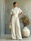 Maison Maryim Wide-Leg Jumpsuit — back view — jumpsuit