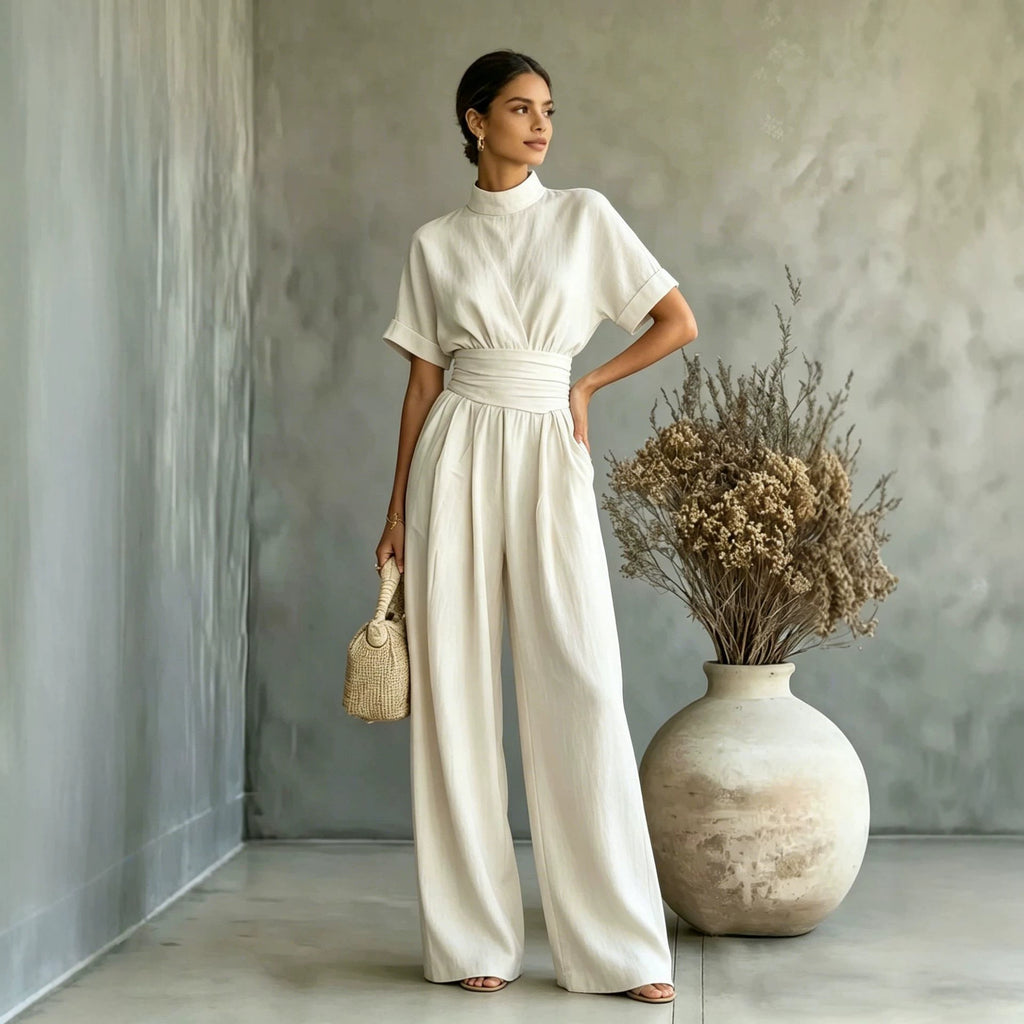 Maison Maryim Wide-Leg Jumpsuit — side view — jumpsuit