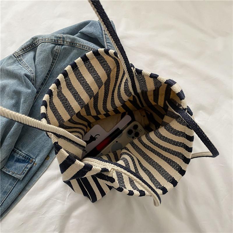 Maison Maryim Striped Canvas Tote