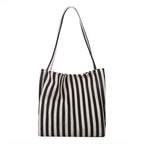 Maison Maryim Striped Canvas Tote