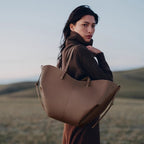 Maison Maryim Lychee-Grain Leather Tote — detail view — tote