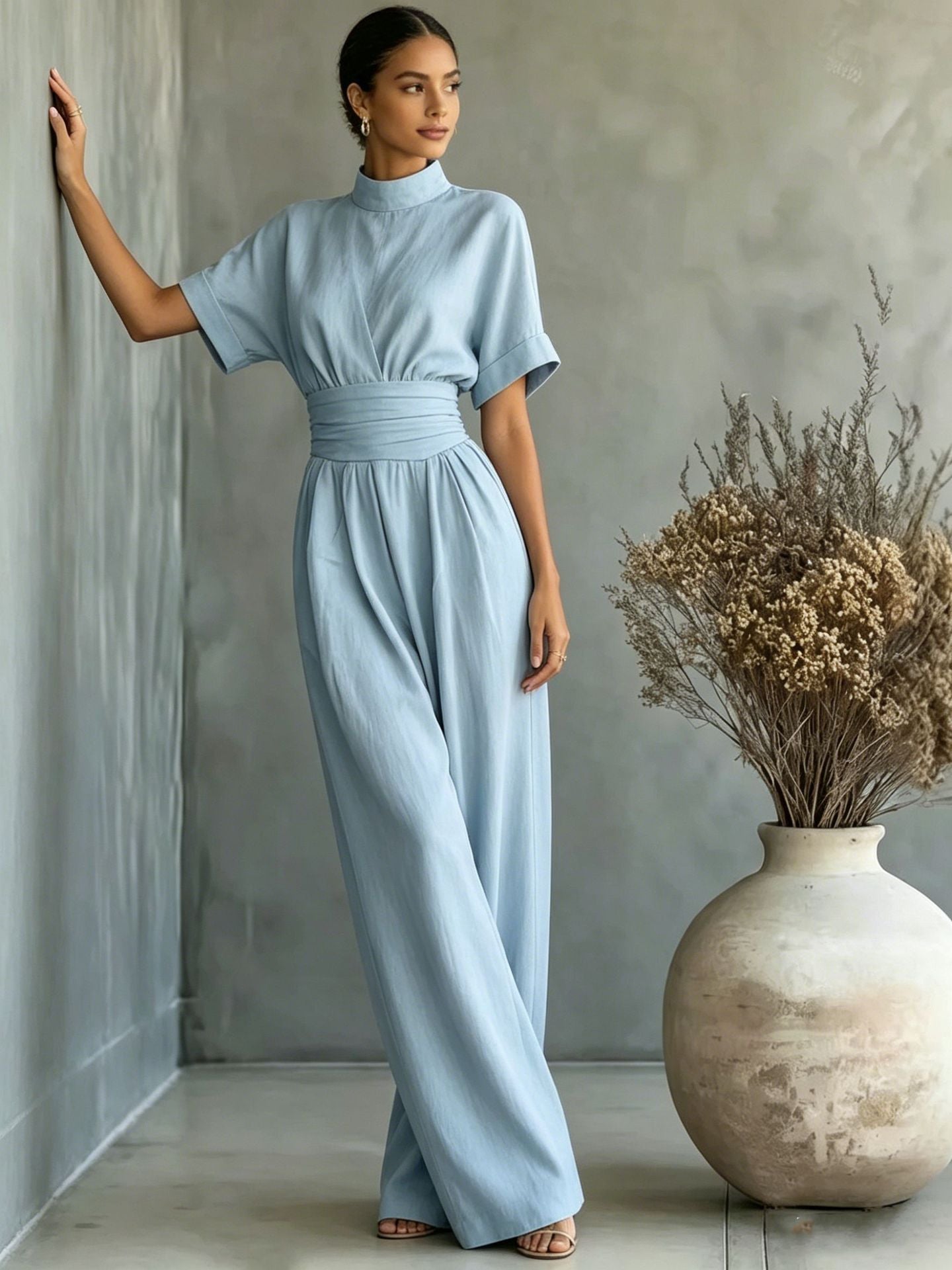 Maison Maryim Wide-Leg Jumpsuit — angle view — jumpsuit